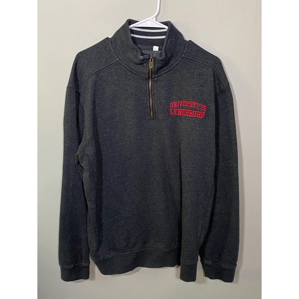 University of Lynchburg League Pullover Mens Large Excellent Condition 1/4 Zip
